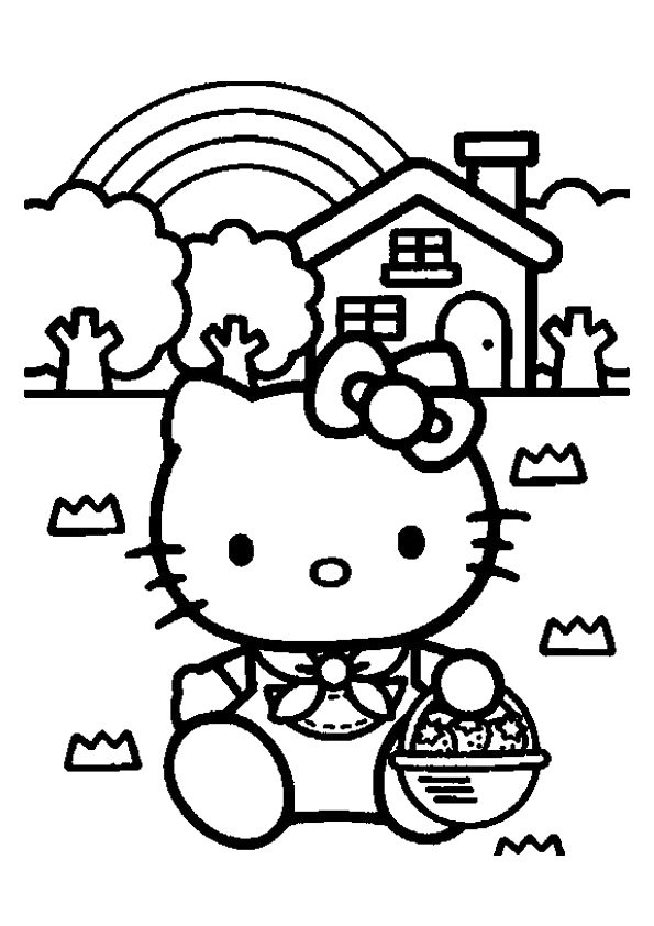 Free printable rainbow coloring pages for kids