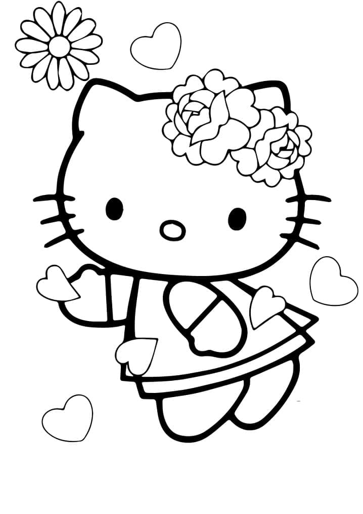 Hello kitty coloring pages