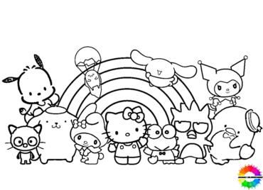 Sanrio coloring pages for kids hello kitty coloring hello kitty colouring pages cute coloring pages