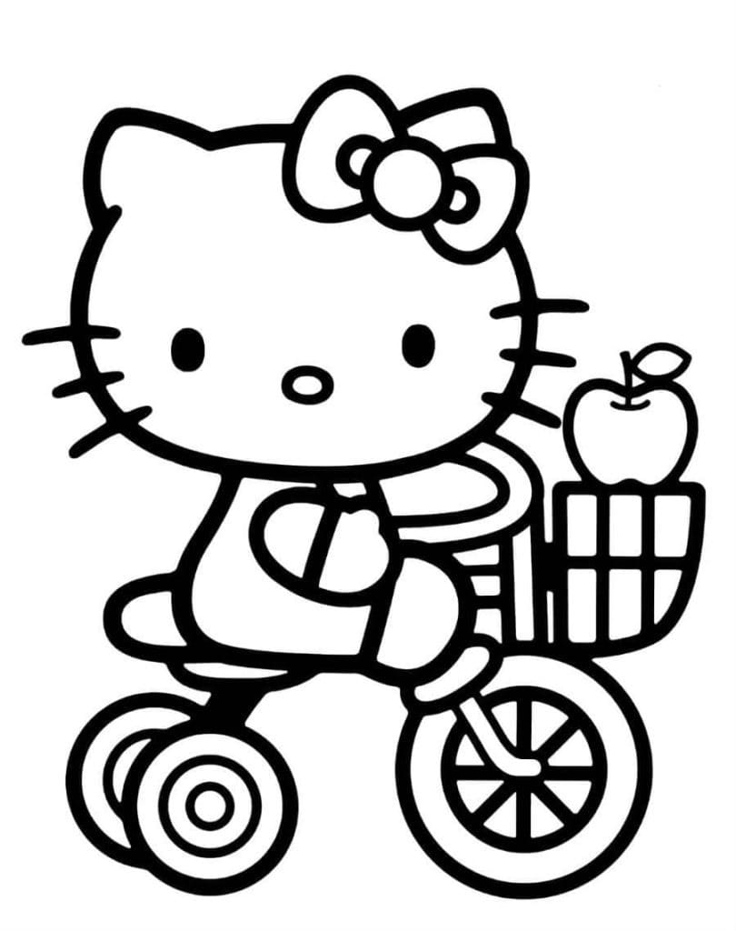 Hello kitty coloring pages