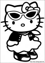 Hello kitty coloring pages on coloring