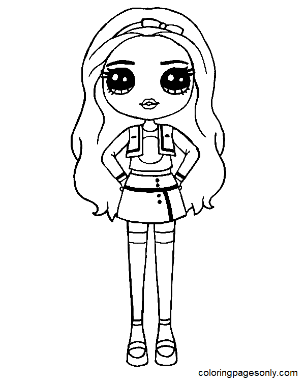 Amaya raine rainbow high coloring page