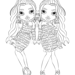 Rainbow high coloring pages printable for free download