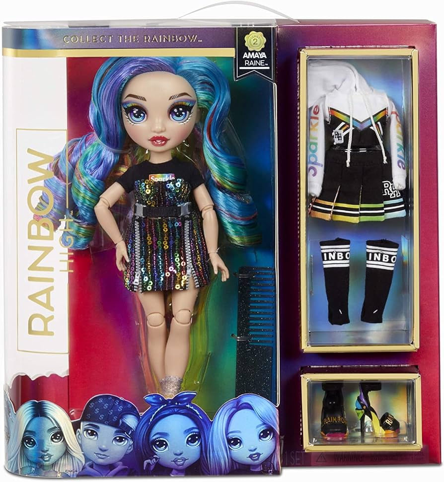 Rainbow high amaya raine â rainbow fashion doll pieces toys