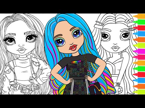 Coloring skyler bradshaw aaya raine georgia bloo rainbow high coloring book pages