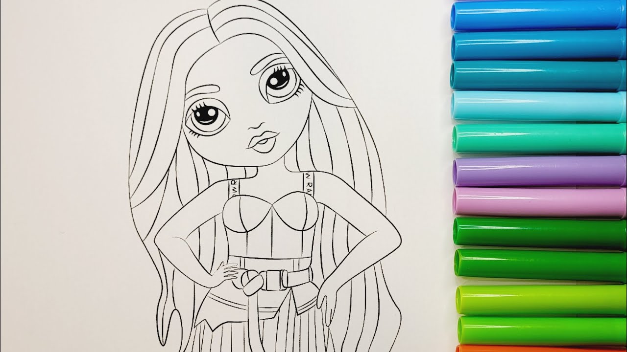 Rainbow high coloring book pages rainbow high rainbowhighcharacters kara nichols rainbow high