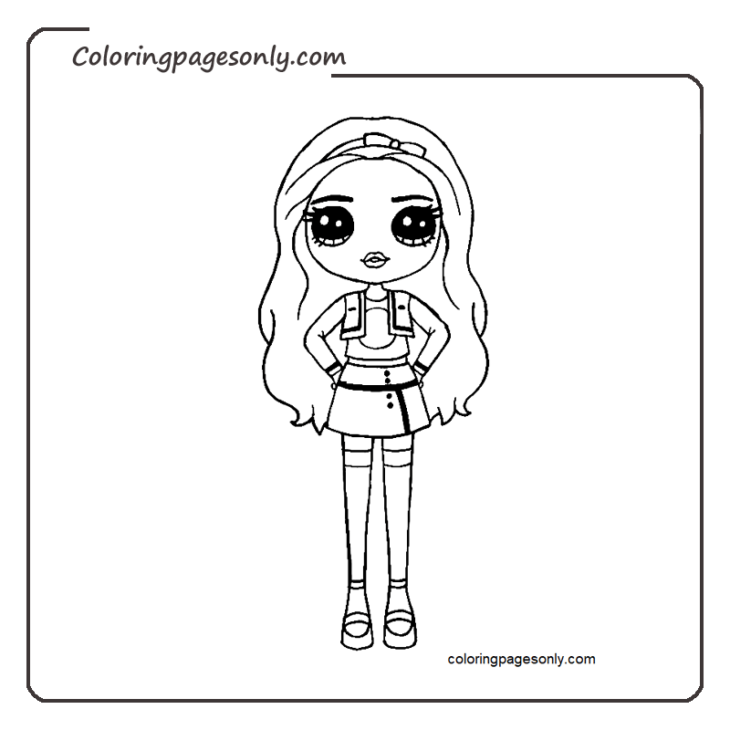 Rainbow high dolls printable coloring pages