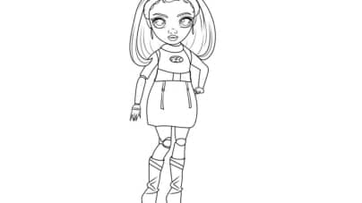 Rainbow high dolls coloring pages to print free