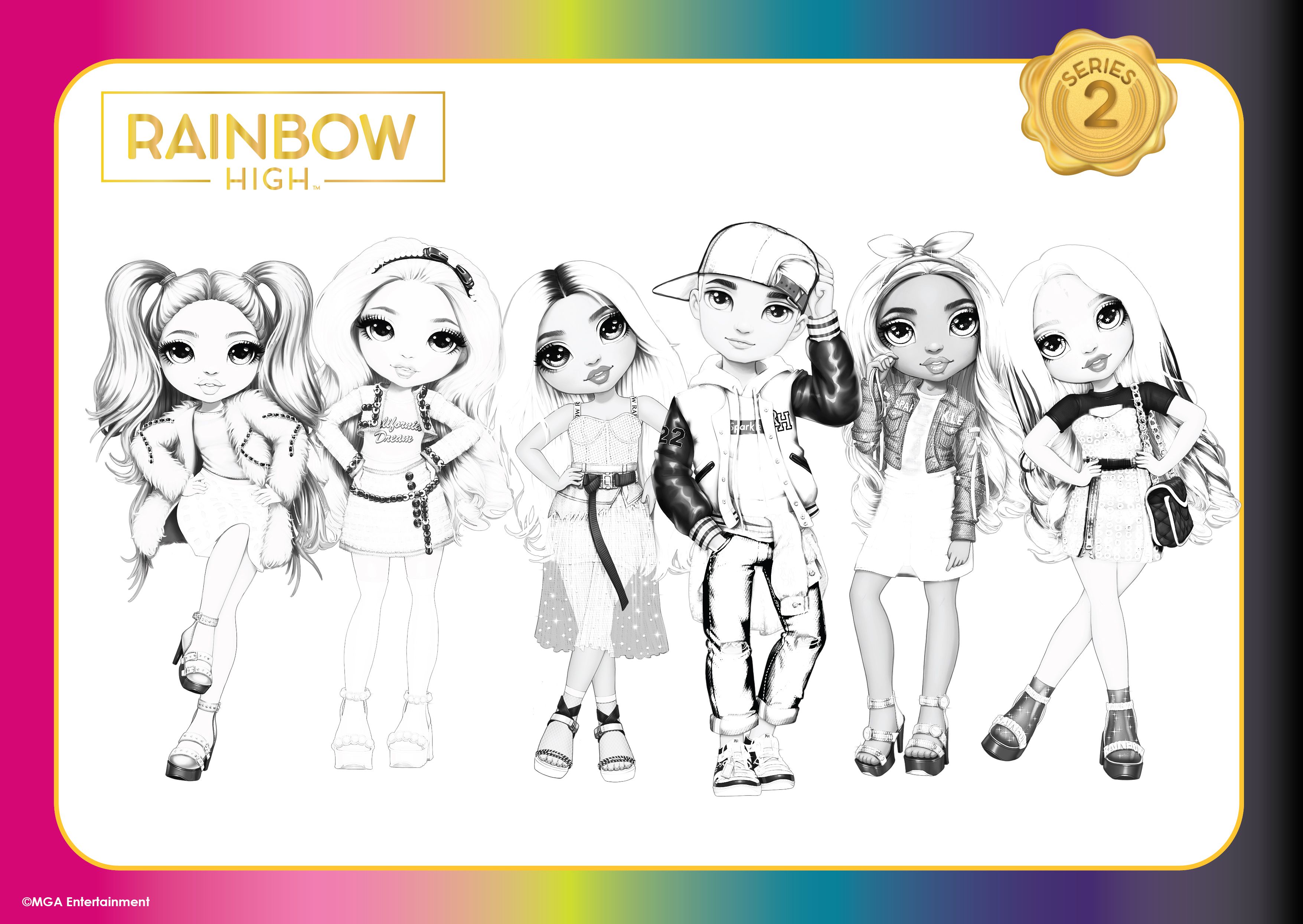 Rainbow high coloring sheet desenhos para colorir desenhos desenho