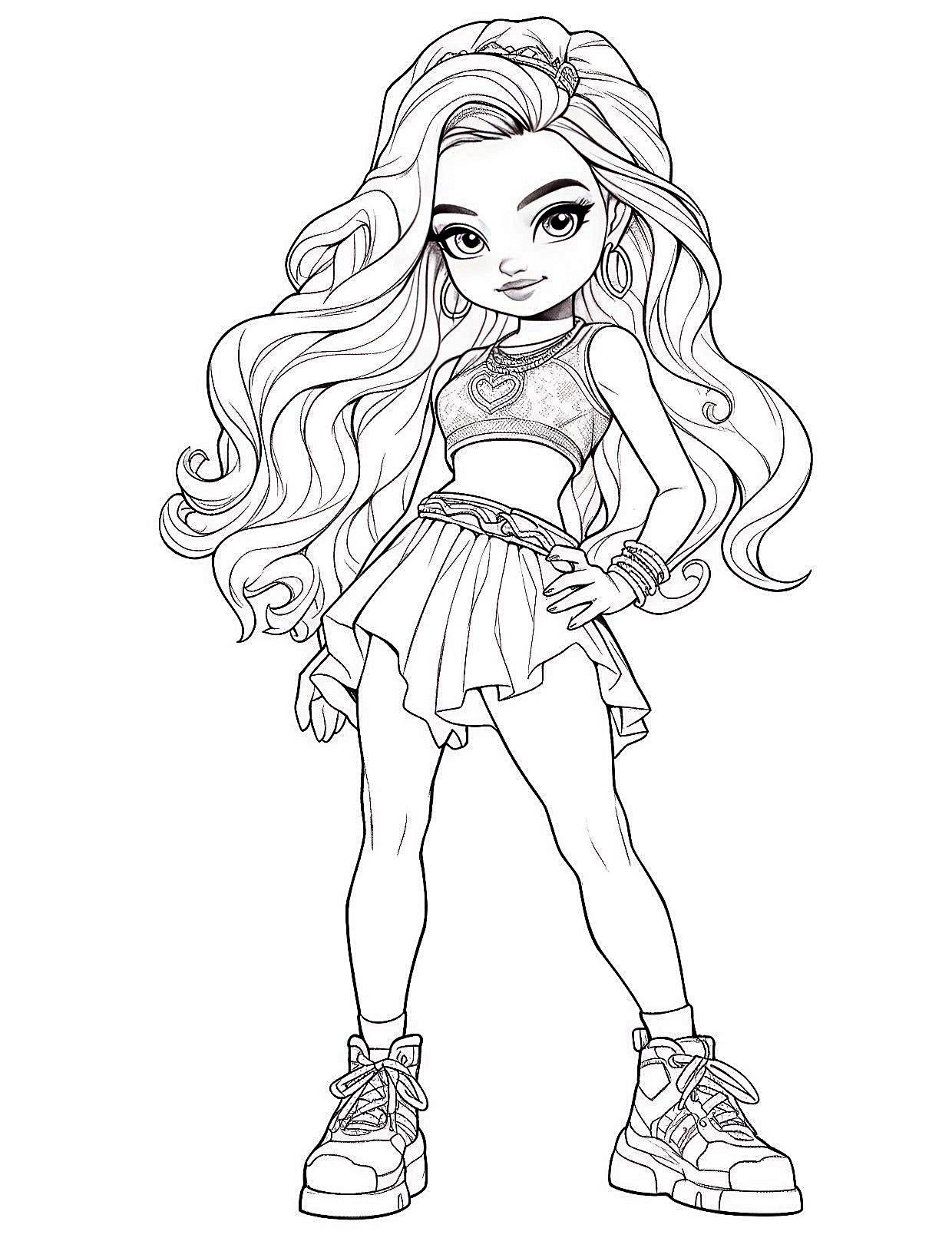 Barbie coloring pages for kids and adults