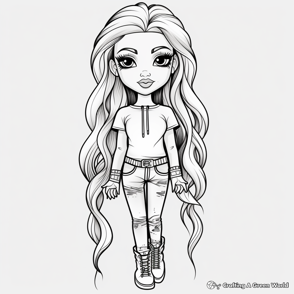 Doll coloring pages