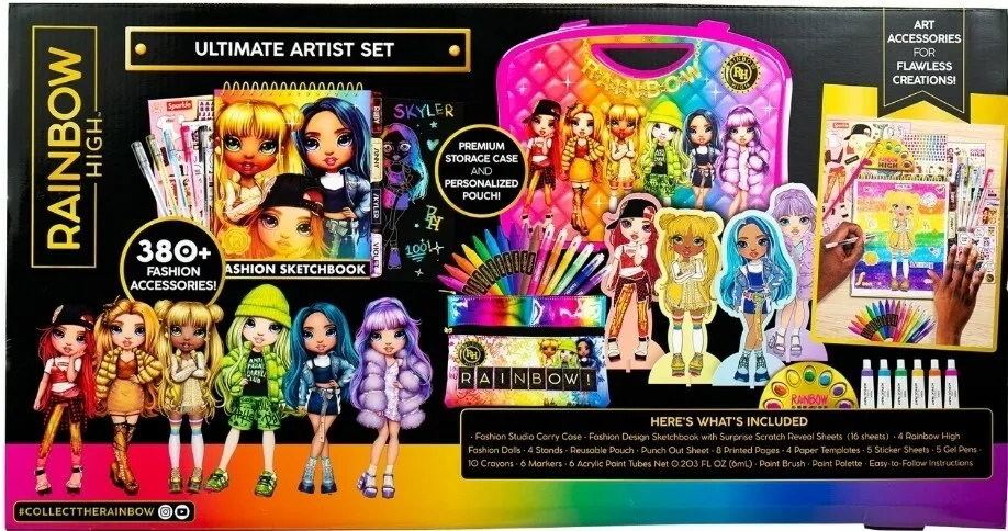 Rainbow high ultimate artist set kids coloring painting set brand new