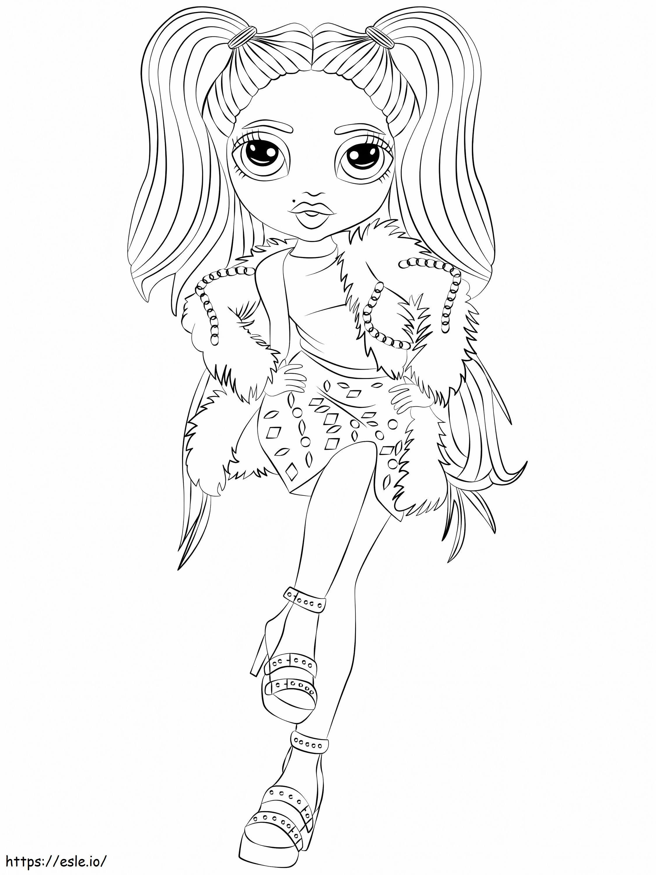 Stella monroe rainbow high coloring page