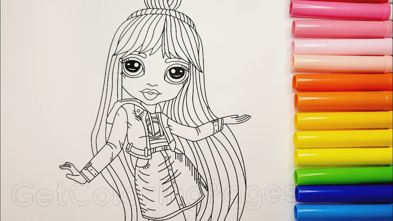 Rainbow high coloring book pages rainbow high rainbowhigh jett dawson