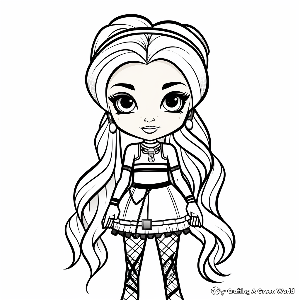 Doll coloring pages