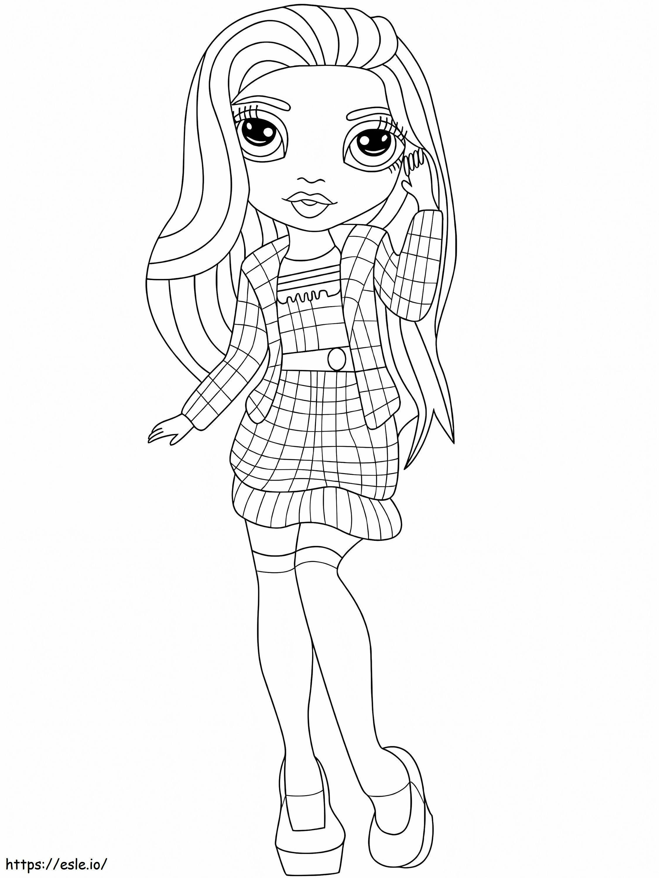 Sheryl meyer rainbow high coloring page