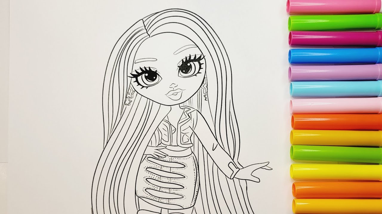 Rainbow high coloring book rainbow high amaya raine rainbowhigh rainbow high dolls coloring