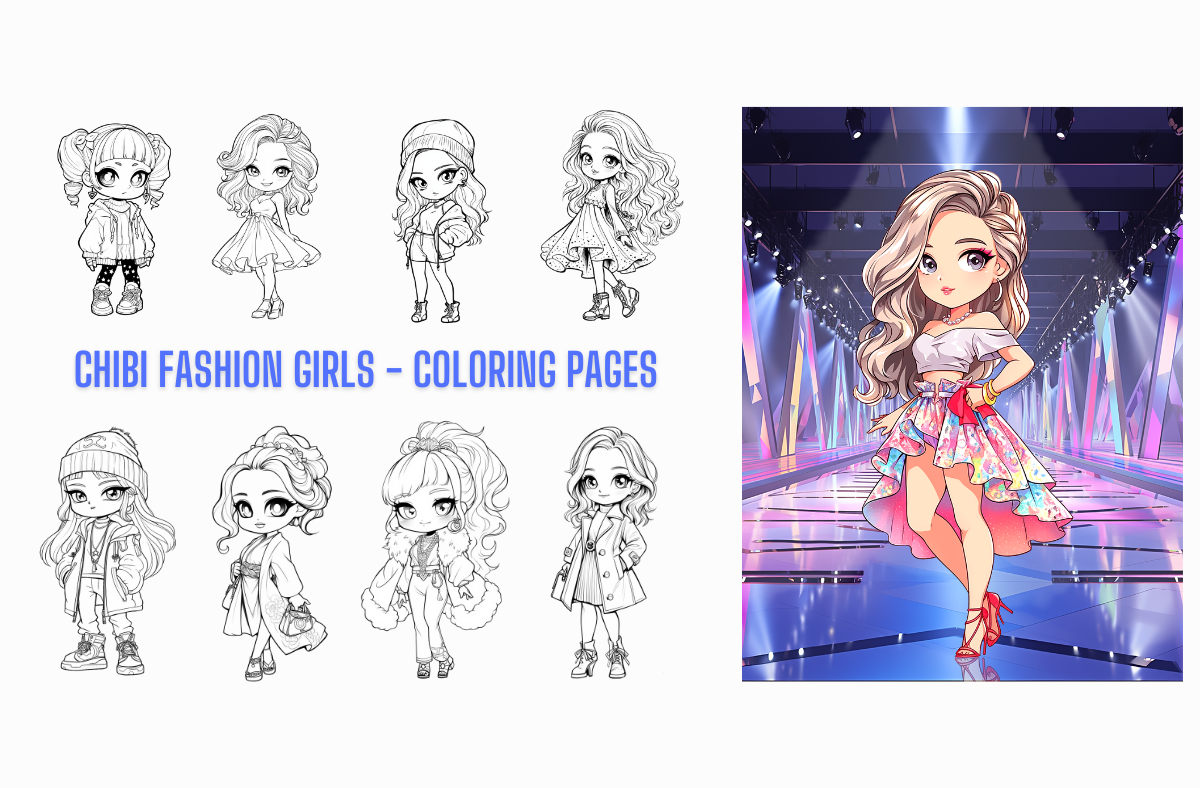 Chibi fashion girls