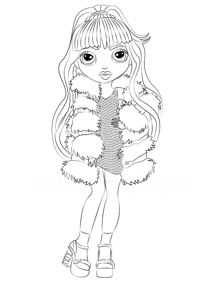 Rainbow high coloring pages printable for free download