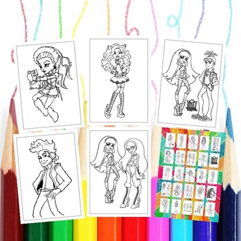 Printable monster high coloring pages unleash creative imagination