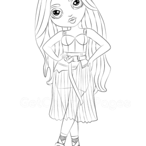 Rainbow high coloring pages printable for free download