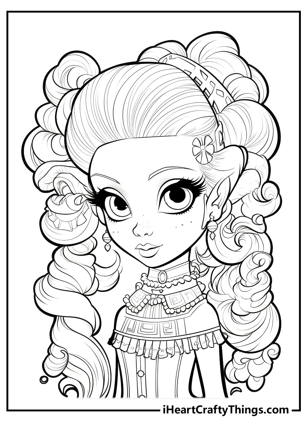 Monster high coloring pages free printables