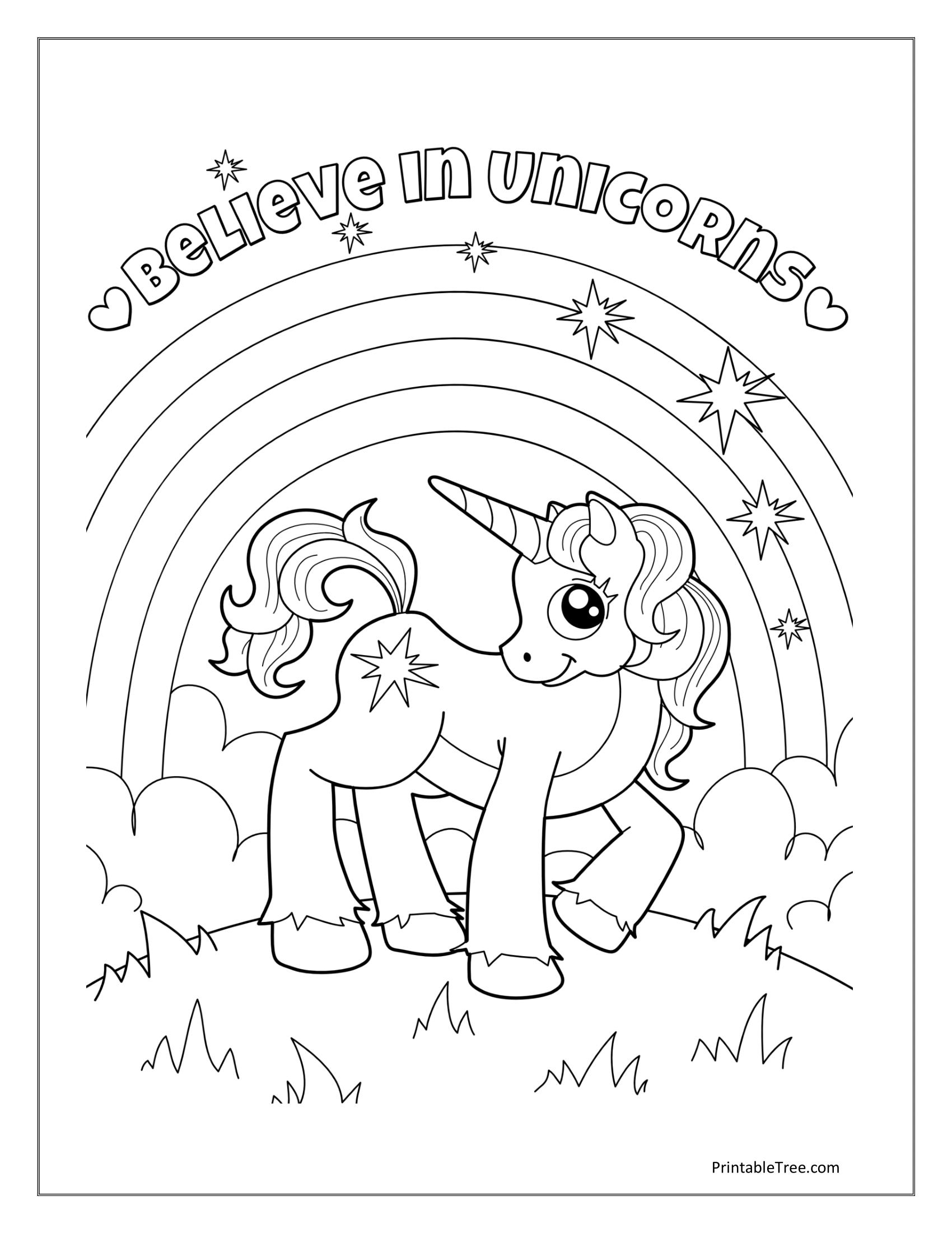 Free printable rainbow coloring pages pdf for kids adults