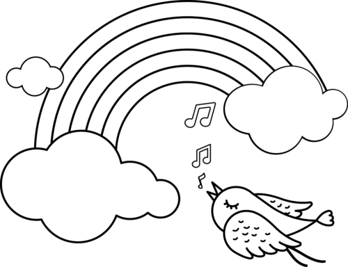 Coloring pages free rainbow coloring pages printable