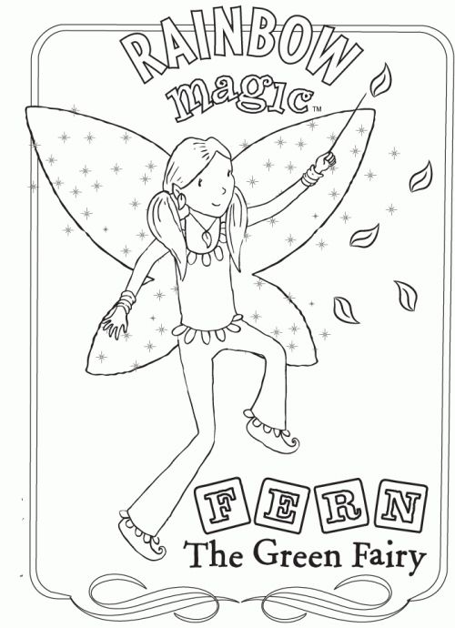 Download or print this amazing coloring page rainbow magic coloring page