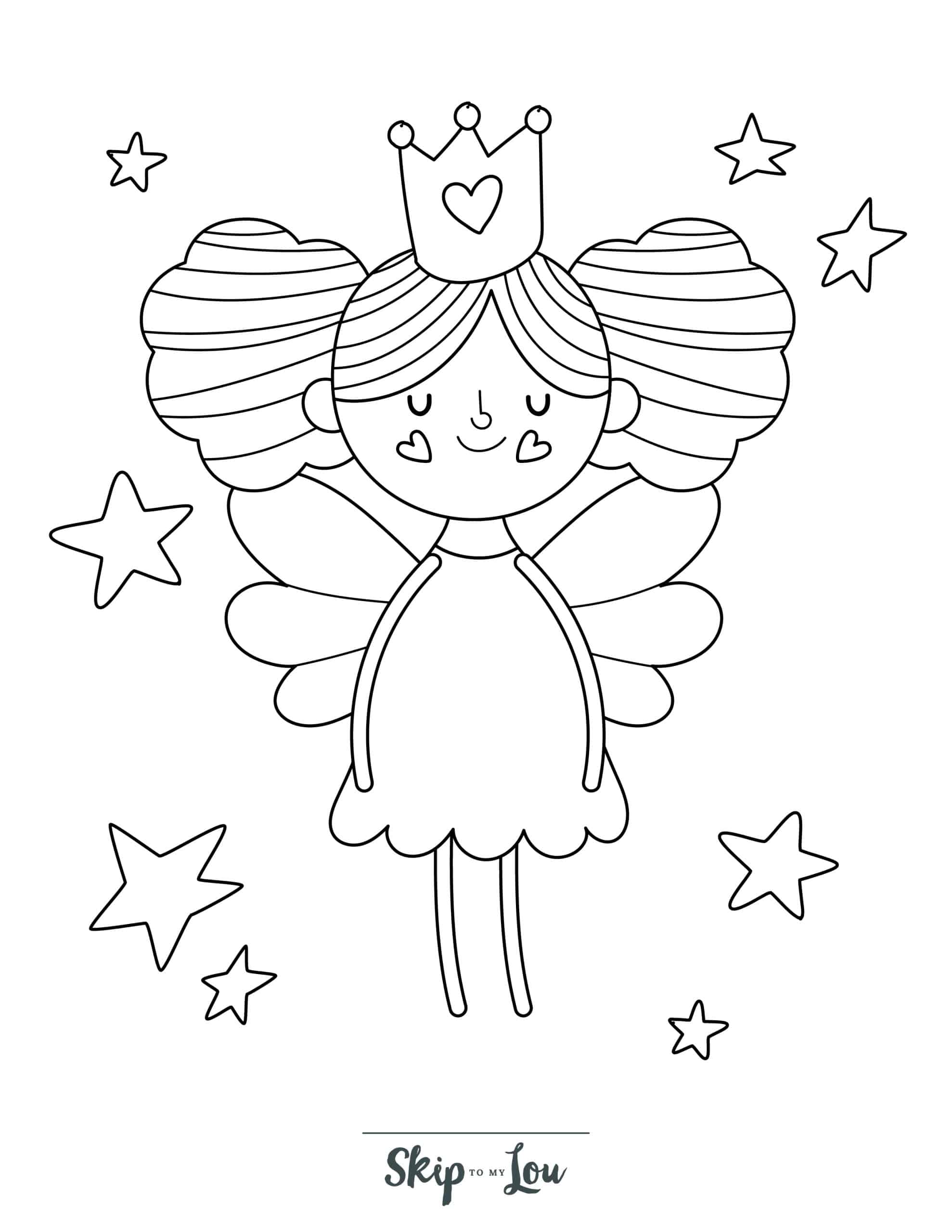 Fairy coloring pages