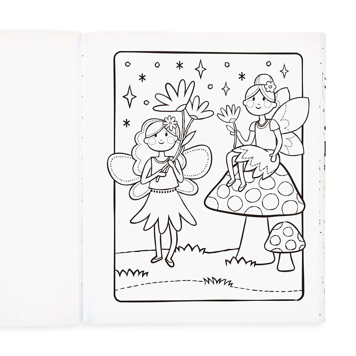 Princesses and fairies coloring book