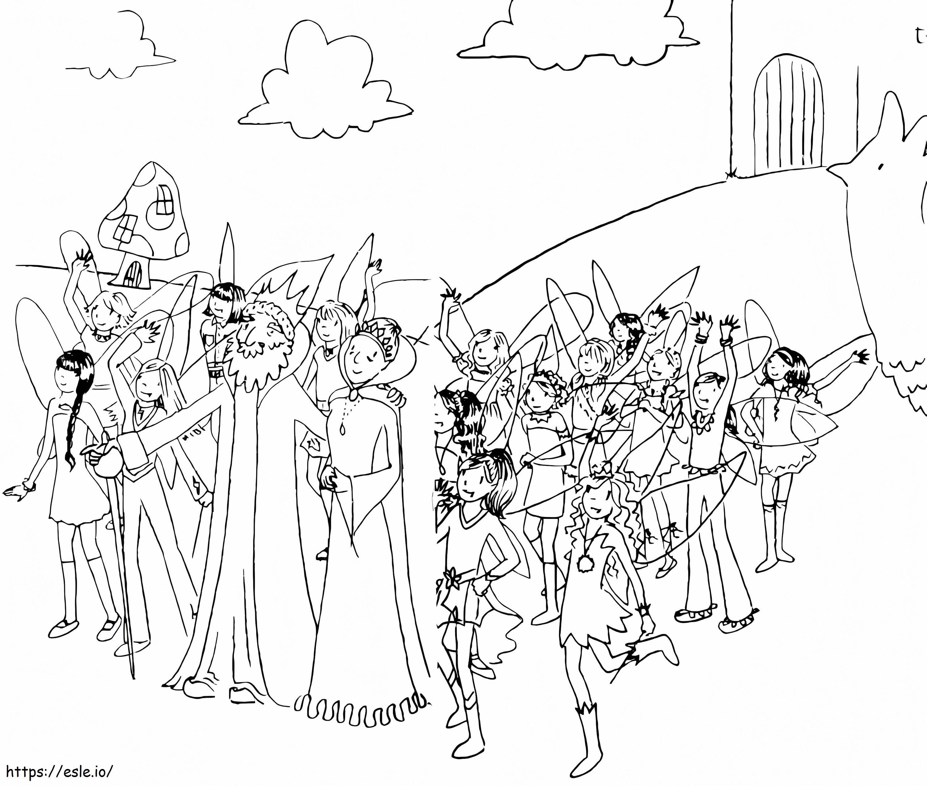 Rainbow magic printable coloring page