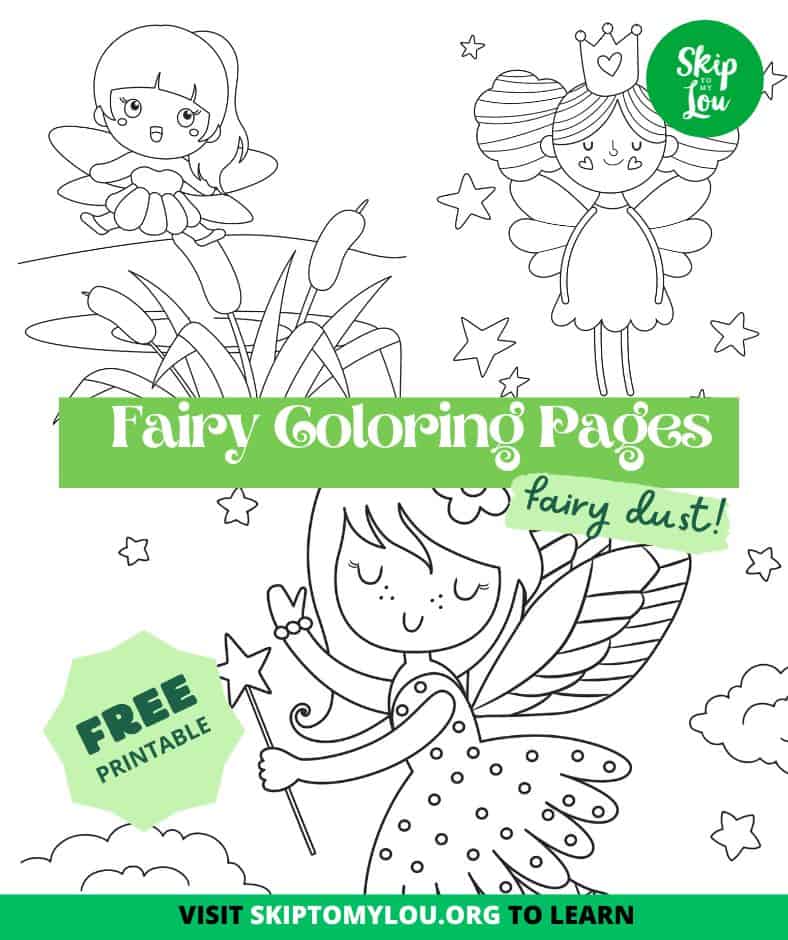 Fairy coloring pages