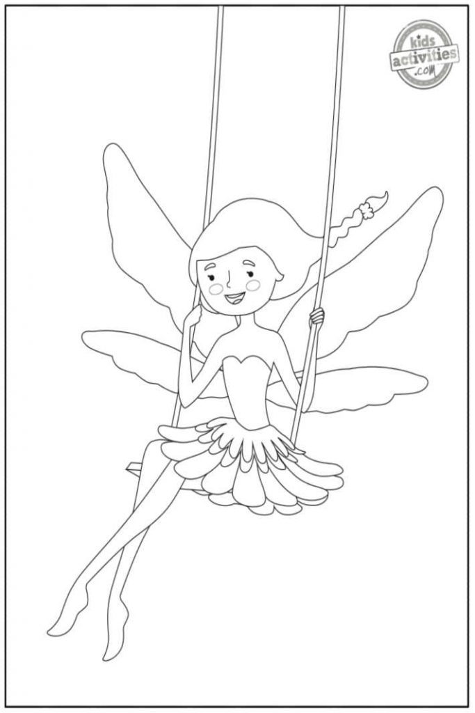 Magical fairy coloring pages to print kids activities blog