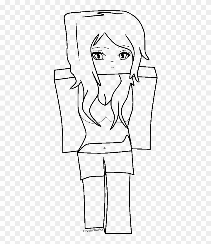 Free collection of minecraft girl drawing