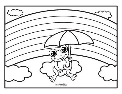 Rainbow coloring pages â printable coloring pages