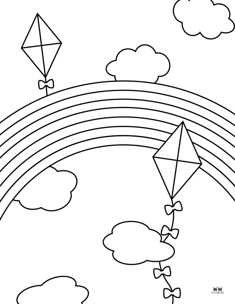 Rainbow coloring pages