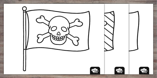 Design your own pirate flag activity party