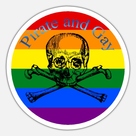 Gay pirate sticker