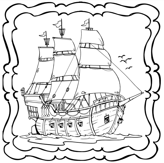 Ship coloring book a simple and enjoyable childrens boat coloring book made by teachers