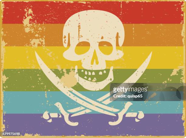 Pirate flag stock photos high