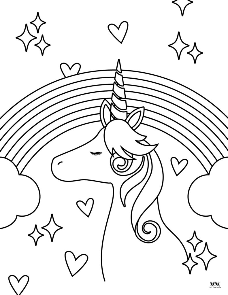 Rainbow coloring pages