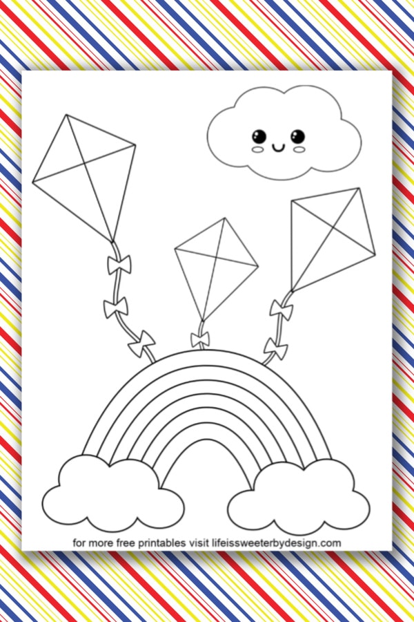 Rainbow coloring pages