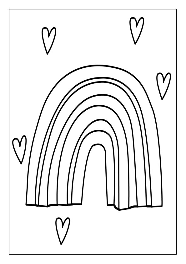 Rainbow coloring pages printable coloring sheets