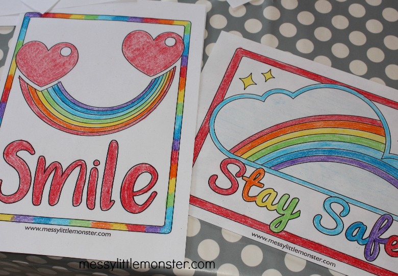 Rainbow coloring pages