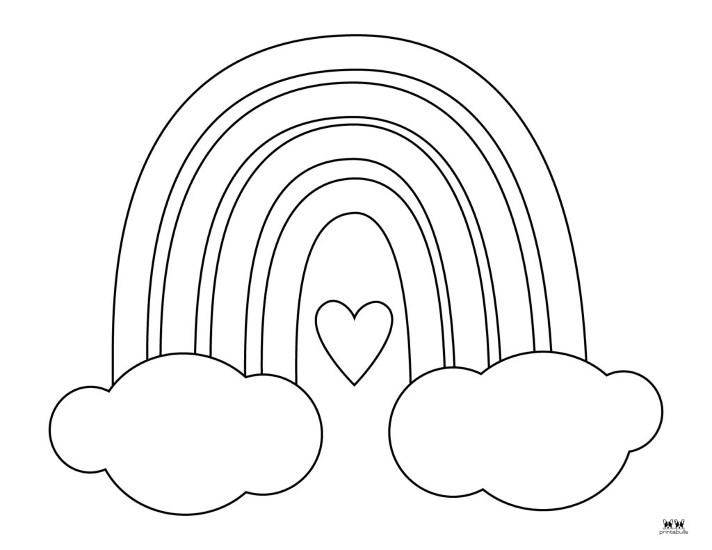 Rainbow coloring pages