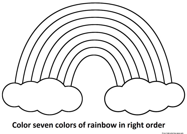 Seven rainbow colors