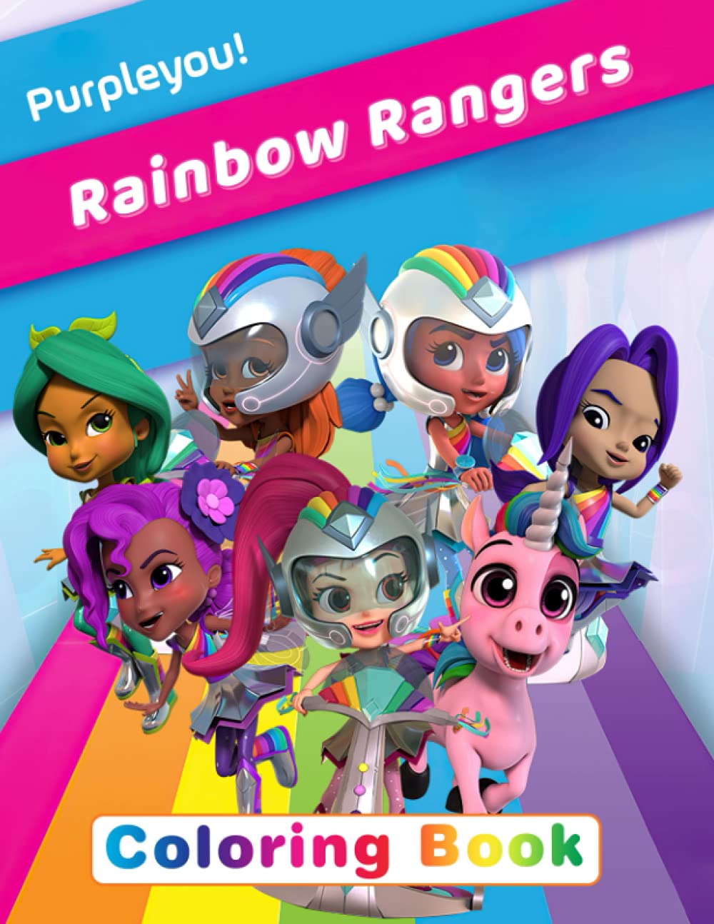 Rainbow rangers coloring book vivid character designs for relaxation and stimulating creativity by purpleyou