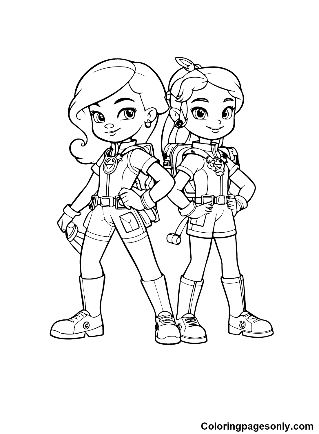 Rainbow rangers coloring pages printable for free download