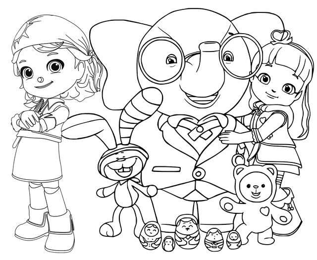 Rainbowruby coloringpages animatedseries coloring pages santa coloring pages cartoon coloring pages